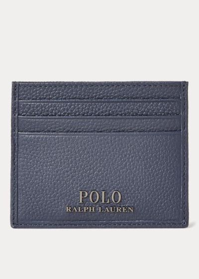 Titular Do Cartão Polo Ralph Lauren Pebbled Couro Homem 72493-QMSR